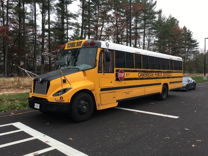 Video thumbnail for Massachusetts School Fleets Get Answers through Electric Bus Testing