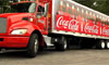 Photo of a Coca-Cola truck.