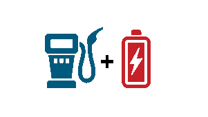Icon of a fuel pump.