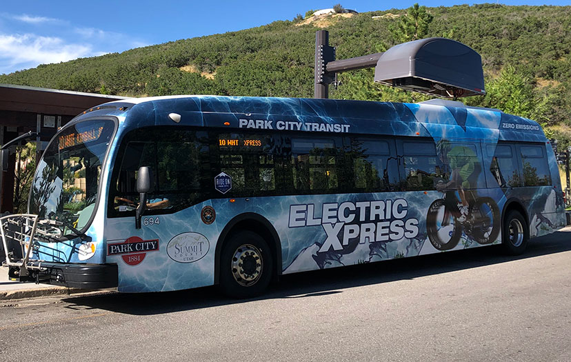 electric city transit bus